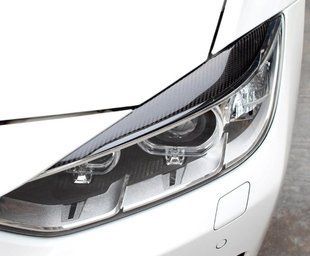 Накладки на фары (реснички) BMW F30 / F34 карбон