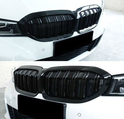 Решетка радиатора BMW G20 стиль M черный глянец (18-22 г.в.)