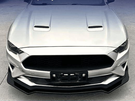 Накладка переднего бампера Ford Mustang MK6.5 черный глянец, Черный глянец