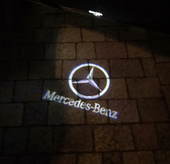 Подсветка дверей с логотипом Mercedes Benz