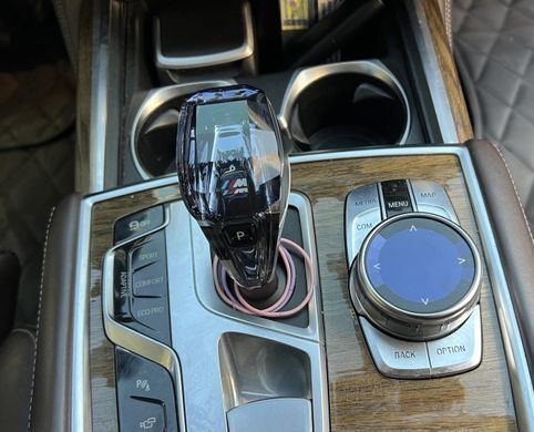 Розкішна кришталева ручка передач + комплект кнопок BMW 5 G30 / 6GT G32 / 7 G12 / X3 G01 / X4 G02 (логотип M)
