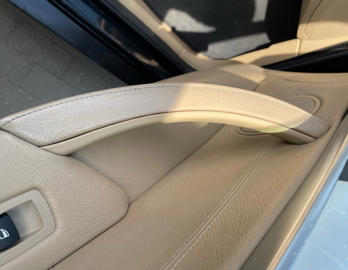 Внутрішні ручки дверей + накладка склопідіймача BMW X5 E70 / X6 E71 бежеві