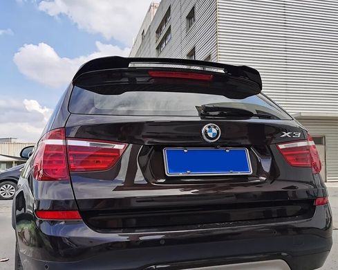 Cпойлер задней двери BMW X3 F25 черный глянцевый ABS-пластик