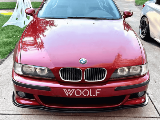 Накладка передняя HV Стиль для BMW 5 серия M5 E39 черный глянец