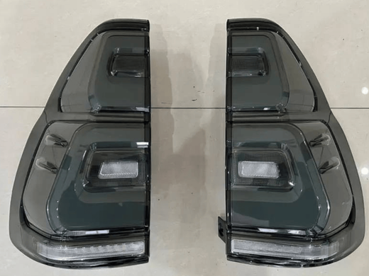 Оптика задня, LED ліхтарі Toyota Land Cruiser Prado 120 димчасті у стилі 2018+