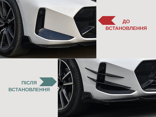 Накладки (сплиттеры) переднего бампера BMW 3 серии G20 G21 G28 LCI M Sport (2022-...)