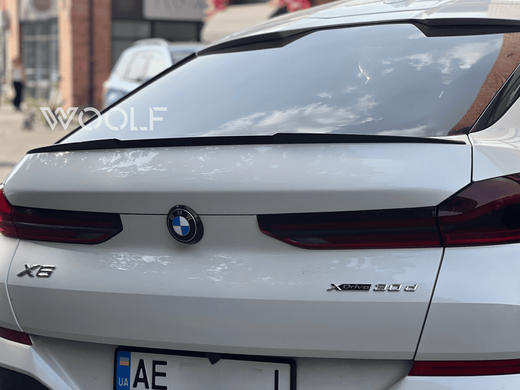 Спойлер багажника BMW X6 G06 стиль М4 черный глянцевый ABS-пластик