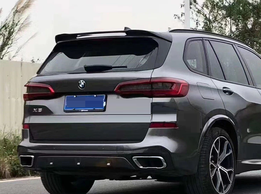 Спойлер на BMW X5 G05 черный глянцевый ABS-пластик (2019-...)