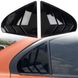 Накладки (жабры) на окна задних дверей Mitsubishi Lancer X чорные глянцевые