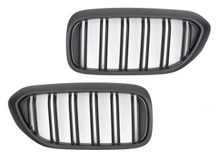 Решетка радиатора (ноздри) BMW G30 / G31 стиль M черная матовая (17-20 г.в.)