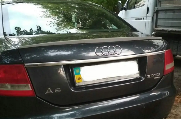 Спойлер багажника Audi A6 C6 (ABS-пластик)