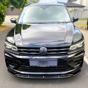 Накладки на фари, вії VW Tiguan 2017-2020 чорний глянець (ABS-пластик)