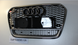 Решітка радіатора Ауді A6 C7 стиль RS6, чорна + хром рамка (11-14 р.в.)