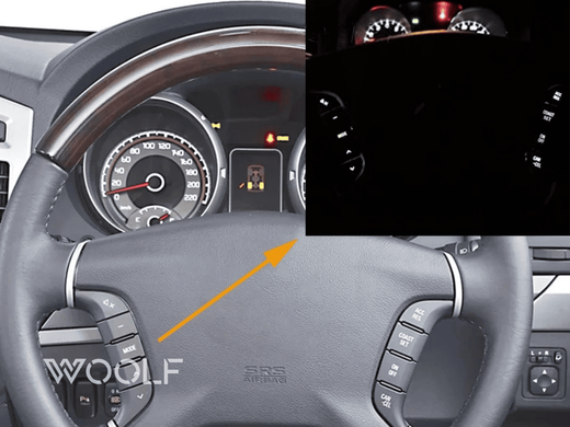 Кнопки керування аудіосистемою на кермі для Mitsubishi Pajero (2007-2016)