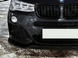 Накладка переднего бампера BMW X3 F25 X4 F26 M Sport черный глянец
