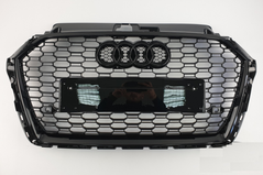 Решітка радіатора Audi A3 8V стиль RS3 чорний глянець (16-20 р.в.)