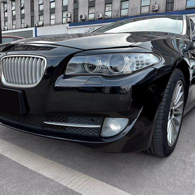 Реснички (бровки) BMW 5 F10 черный глянец ABS-пластик (10-13 г.в.)