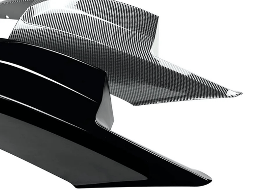 Накладка переднього бампера БМВ F10 / F11 M5 (ABS-пластик), Чорний глянець