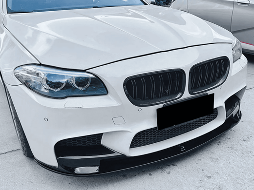 Накладка переднього бампера БМВ F10 / F11 M5 (ABS-пластик), Чорний глянець