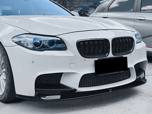 Накладка переднього бампера БМВ F10 / F11 M5 (ABS-пластик), Чорний глянець