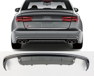 Накладка заднего стандартного бампера AUDI A6 C7 стиль S6 (15-18 г.в.)