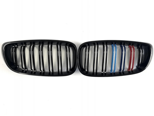 Решітка радіатора BMW 3 GT F34 в стилі М3 (M-color) чорна глянсова, Чорний глянець