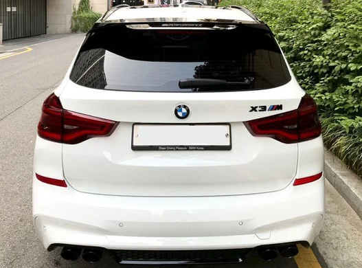 Спойлер багажника BMW X3 G01 стиль М-performance чорний глянсовий