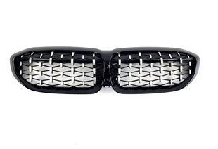Решетка радиатора BMW G20 стиль Diamond Black+Chrom (18-22 г.в.)