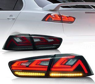Оптика задня, ліхтарі Mitsubishi Lancer X димчасті діодні