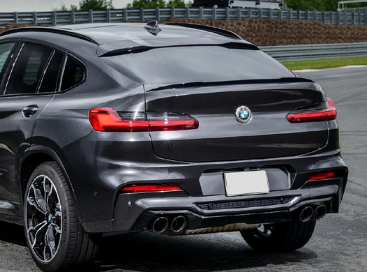 Спойлер BMW X4 G02 стиль M4 черный глянцевый (ABS-пластик)