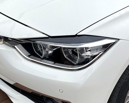 Накладки на фари (віЇ) BMW F30 під фарбування ABS-пластик