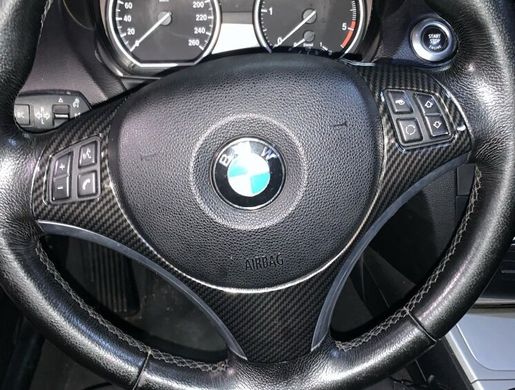 Накладки на руль BMW E87 / E90 / E92 под карбон