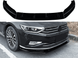 Накладка переднього бампера Volkswagen Passat B8.5 Standard Edition (не R-Line), Чорний глянець