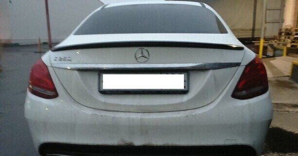 Спойлер лип на багажник Mercedes-Benz C-class W205 купе