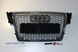 Решітка радіатора Ауді A4 B8 в RS стилі, темна з хром рамкою (08-11 р.в.)