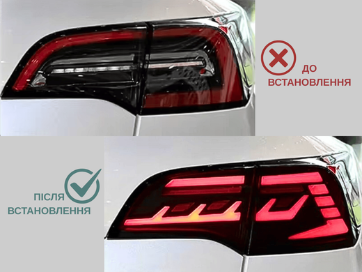 Оптика задня, ліхтарі Tesla Model 3 / Model Y Full Led (2017-2020)