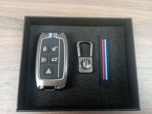 Чехол протектор на ключ для Land Rover, Range Rover Sport, Evoque, Freelander 2, Jaguar XF, XJ, XJL, XE C-X16 дымчатый