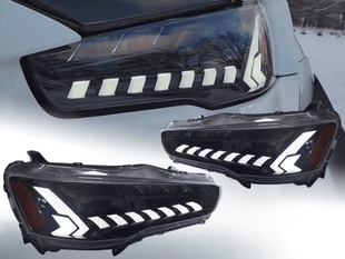 Оптика передняя, фары на Mitsubishi Lancer (2008-2016) с DRL