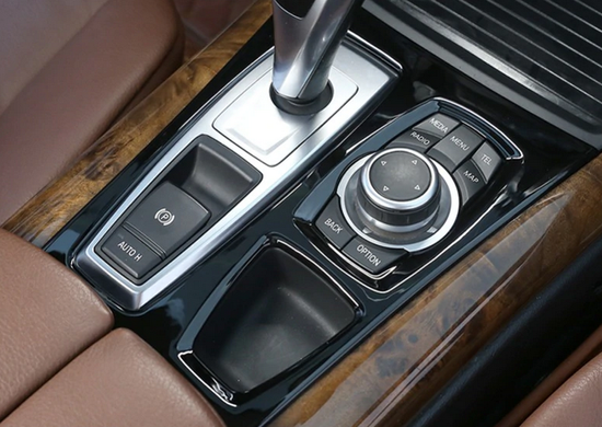 Накладка центральной панели салона BMW X5 E70 / X6 E71 черная (10-14 г.в)