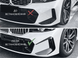 Накладки на противотуманки (клыки верхние) BMW 3 серии G20 G21 LCI M Sport 2023+ черный глянец, Черный глянец