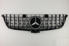 Решетка радиатора Mercedes W166 стиль GT Chrome Black (11-15 г.в.)
