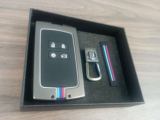Чохол на смарт-ключ для Renault Koleos, Kadjar, Clio, Megane, Captur, Espace Kangoo, Sandero, Talisman димчатий