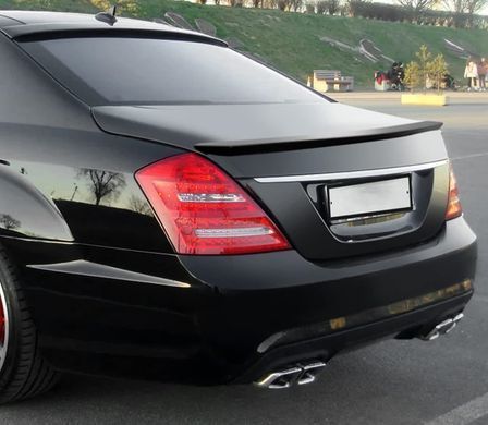 Спойлер Mercedes W221 черный глянцевый ABS-пластик