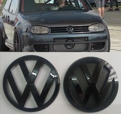 Комплект эмблем фольксваген для VW Golf 4 черный глянец