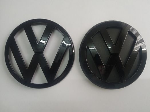 Комплект емблем фольксваген для VW Golf 4 чорний глянець