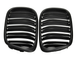 Решетка радиатора, ноздри на BMW E39 М5 черный матовый