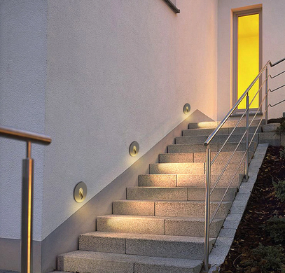 Компактний світлодіодний світильник для двору круглої форми
