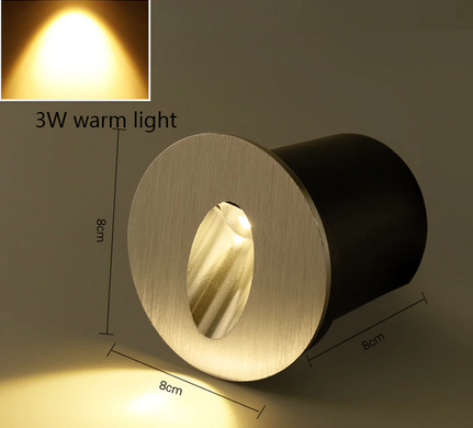Компактный светодиодный светильник для двора круглой формы