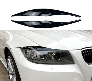 Реснички на BMW 3 E90/E91 черный глянец ABS-пластик