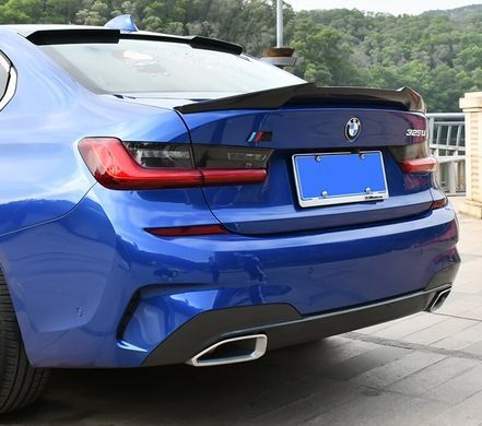 Cпойлер на BMW 3 серії G20 стиль PSM чорний глянсовий ABS-пластик